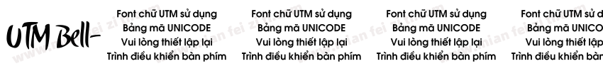 UTM Bell字体转换